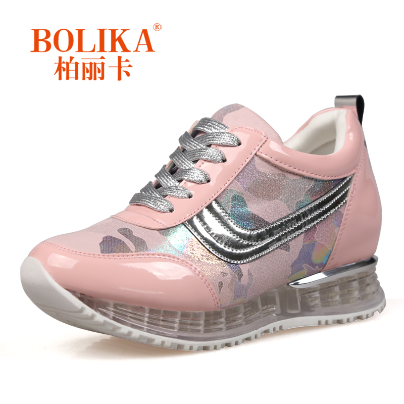柏丽卡2015秋季新款隐形内增高女运动休闲鞋韩版跑步鞋k5702-302