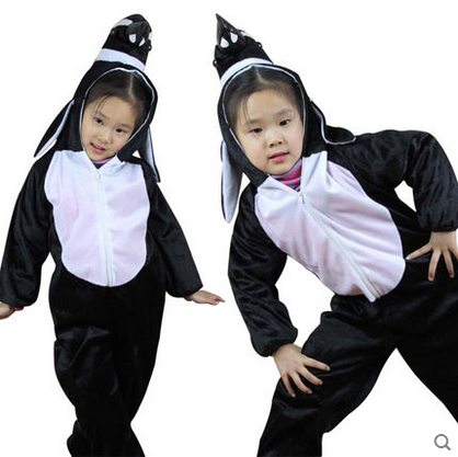 万圣节儿童表演服装 演出服装 卡通 动物服装 动物衣服小企鹅服