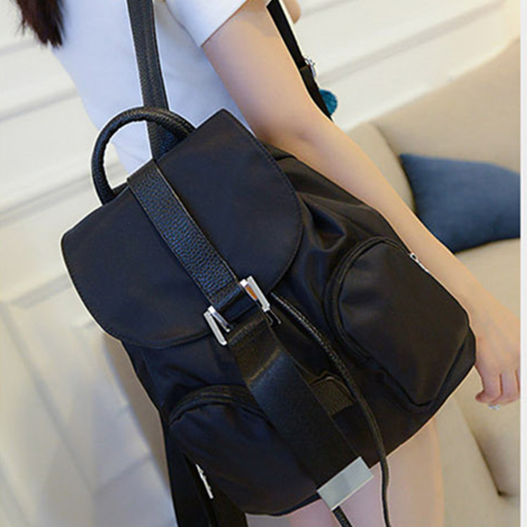 2015韩版双肩包女生包包女士休闲旅行背包书包新款纯色流行包袋