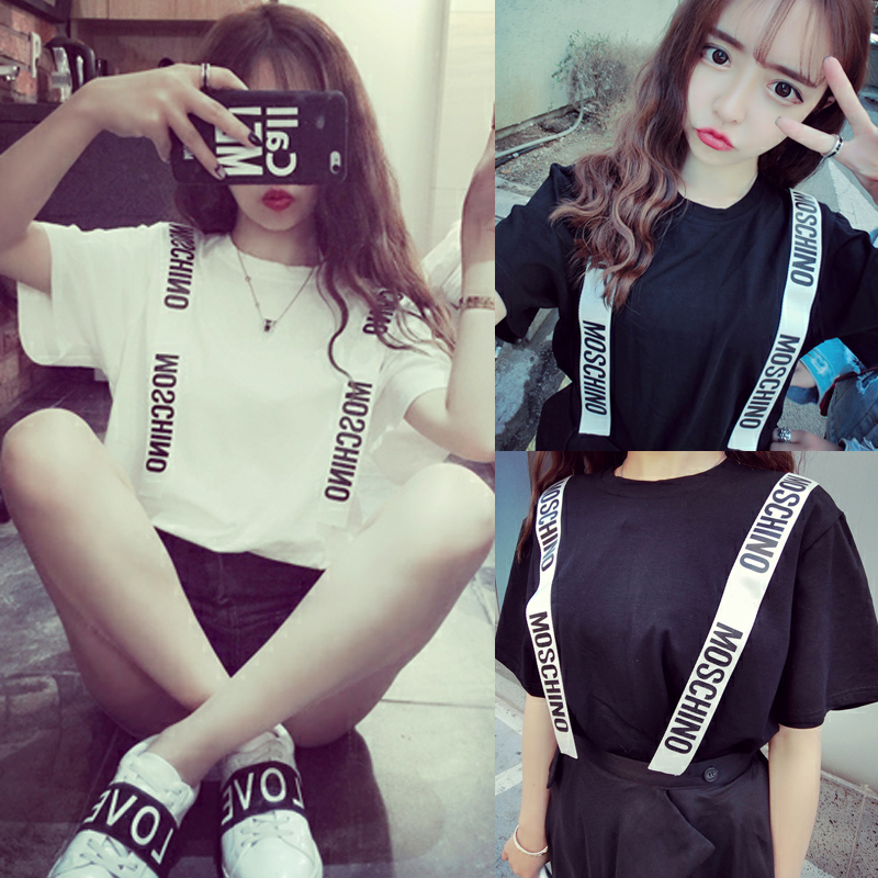 2015夏装新款韩版女装印花T恤女夏短袖 学生闺蜜装T恤女宽松上衣