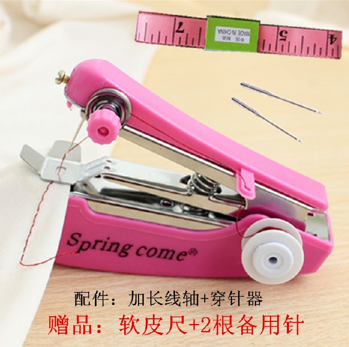 迷你袖珍手动缝纫机 多功能非电动缝衣机 手持微型实用便携缝纫机