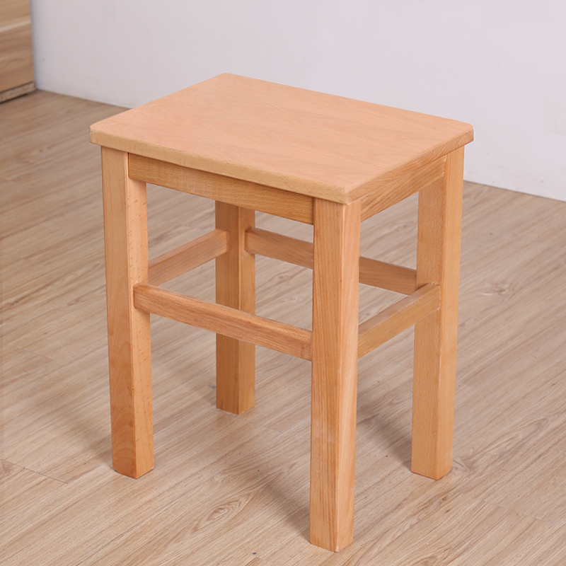 凳子 实木 方凳 板凳 加固 家用 餐桌凳 木头凳子 高凳子 木凳子