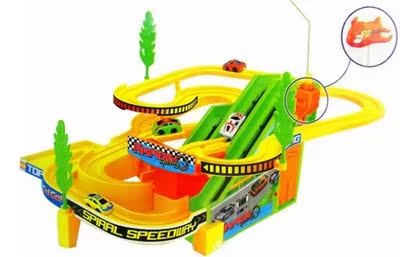 包邮 极速飚车赛儿童玩具 轨道汽车 A333-50 4辆小车带音乐