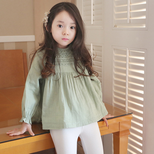 童装女童秋装2015新款女童t恤长袖T恤棉麻韩版新款儿童长袖上衣