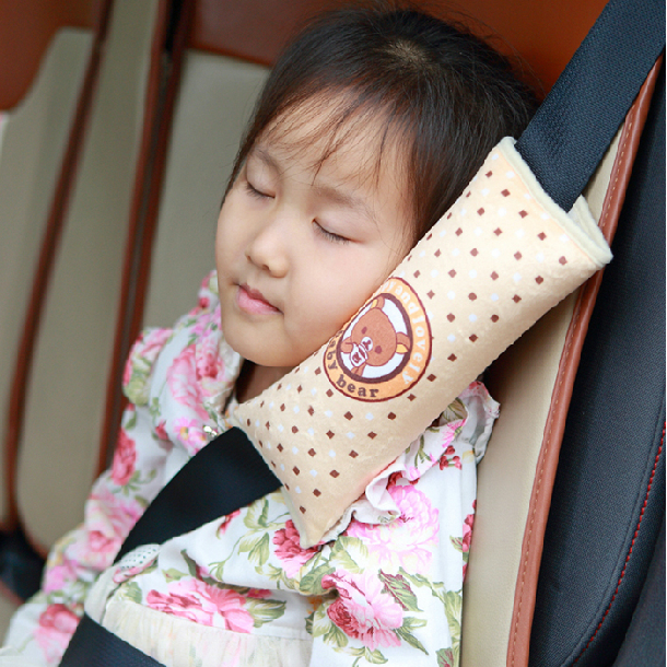 汽车安全座椅加厚安全带套 宝宝儿童车用可爱护肩套睡觉枕头睡枕