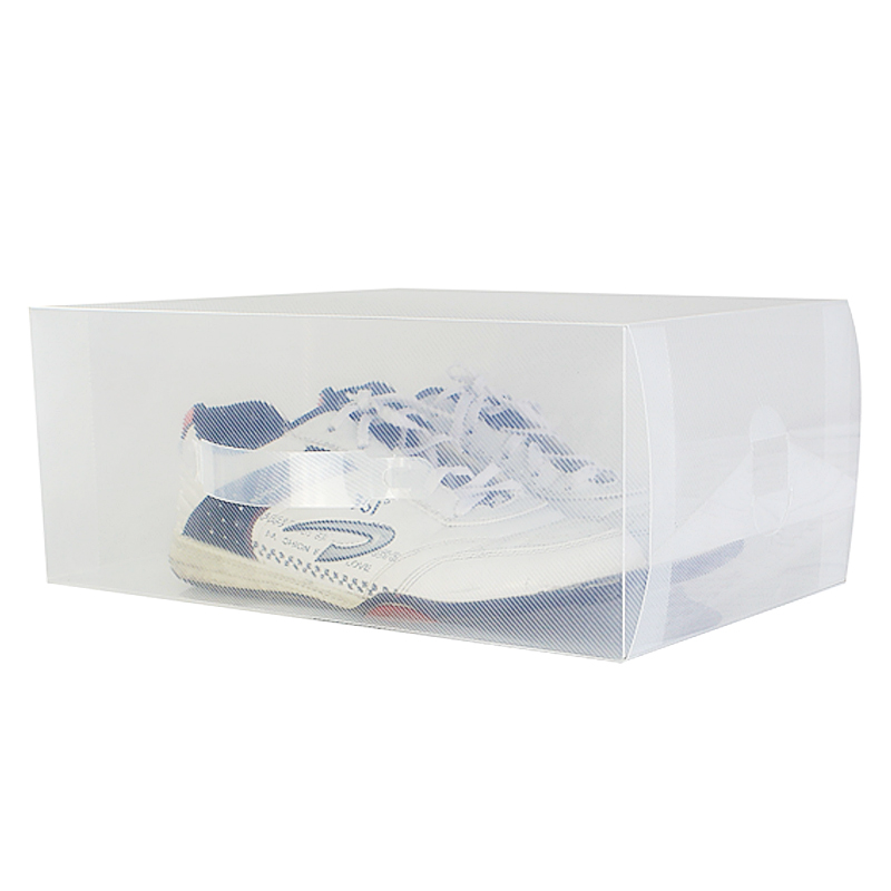 7EASY翻盖式男款透明鞋盒加厚塑料鞋子收纳盒节省空间简易