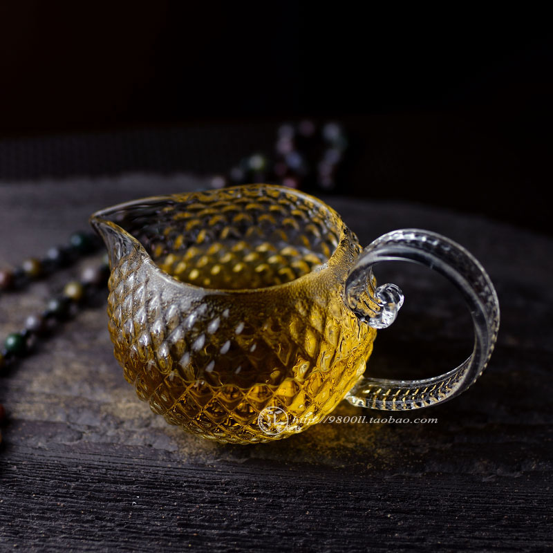 原创 耐热玻璃 工夫茶海 公道杯 茶艺配件 茶道杯 分茶器