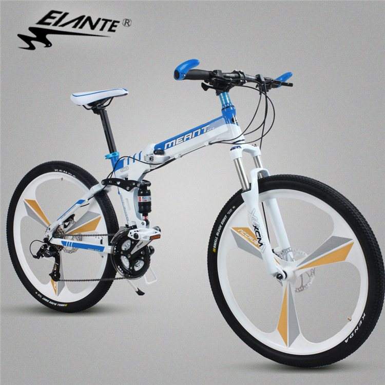 美安特折叠自行车21/24/27速铝合金一体轮折叠山地车学生成人单车