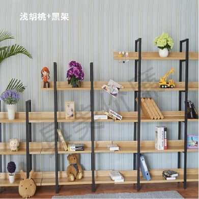 宜家钢木书架韩式书架储物架组合置物架多层货架展示架木架特价