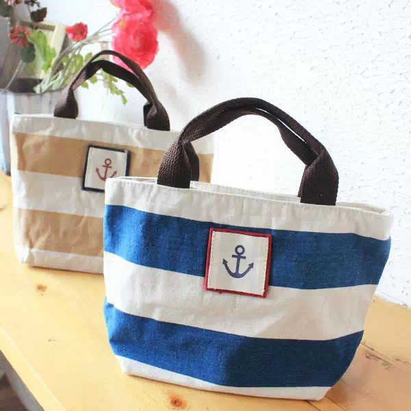 小号购物袋环保袋帆布包韩国可爱折叠拉链手拎提包饭盒包便当包