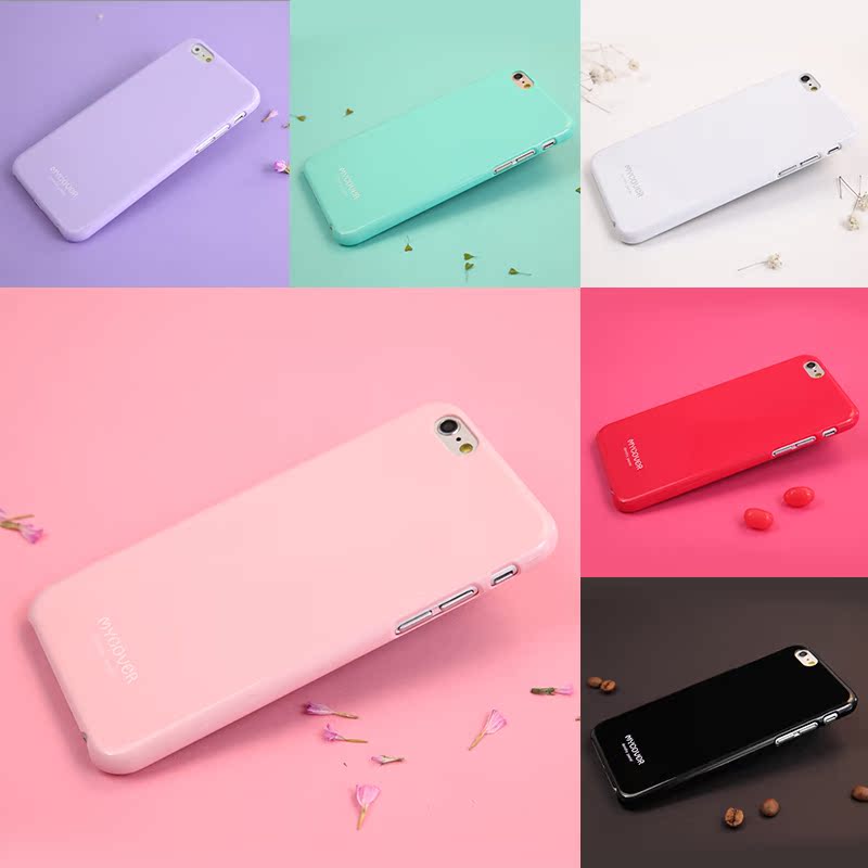 MYCOVER iPhone6手机壳 苹果6Plus纯色 糖果色PC塑料保护套外壳