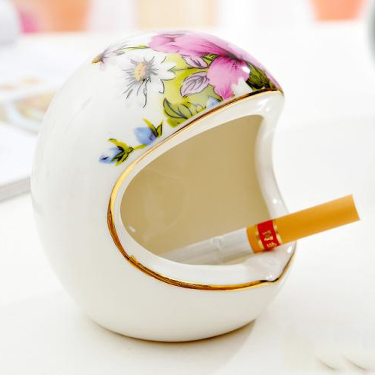 现代创意个性 陶瓷烟灰缸 家居用品 特价热卖 多色可选
