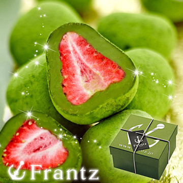日本神户Frantz天空莓野草莓夹心抹茶松露巧克力天空莓礼盒装90g