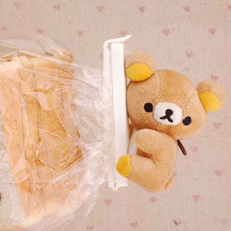 日本食品保鲜封口夹密封夹封口夹san-x轻松熊Rilakkuma轻松小熊