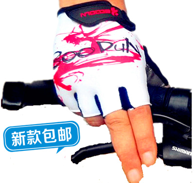 自行车手套半指山地车短指骑行手套装备硅胶透气防震夏季男女沈氏
