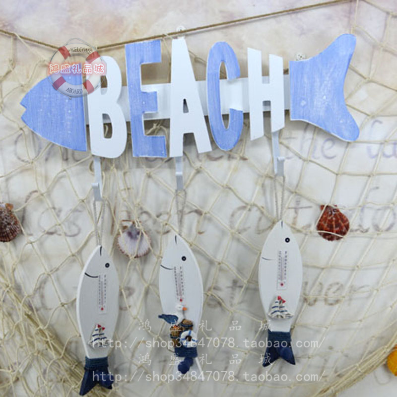 2015地中海风格 字母鱼挂钩 创意家居 地中海家居 卡通 群鱼装饰