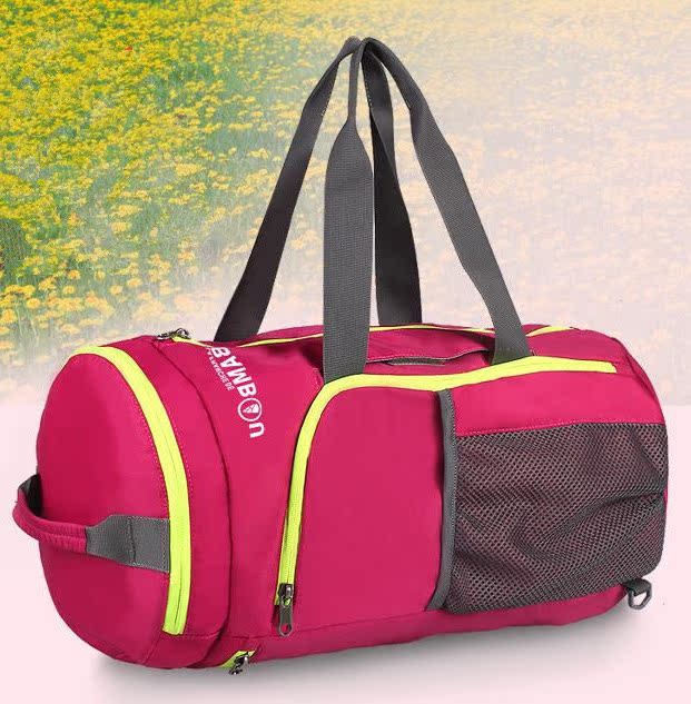 正品牌旅行袋款潮手提健身包多功能圆桶小包运动男女士短途行李包
