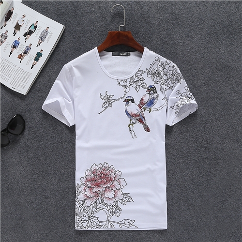 2015夏装新款男士短袖T恤DSA115-S080 P50(M-5XL)灰底图