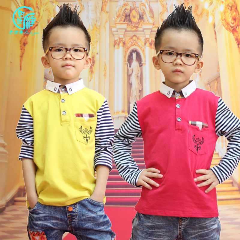 童装男童长袖秋装2015新款韩版2幼童6衣服3-8岁上衣宝宝小儿童t恤
