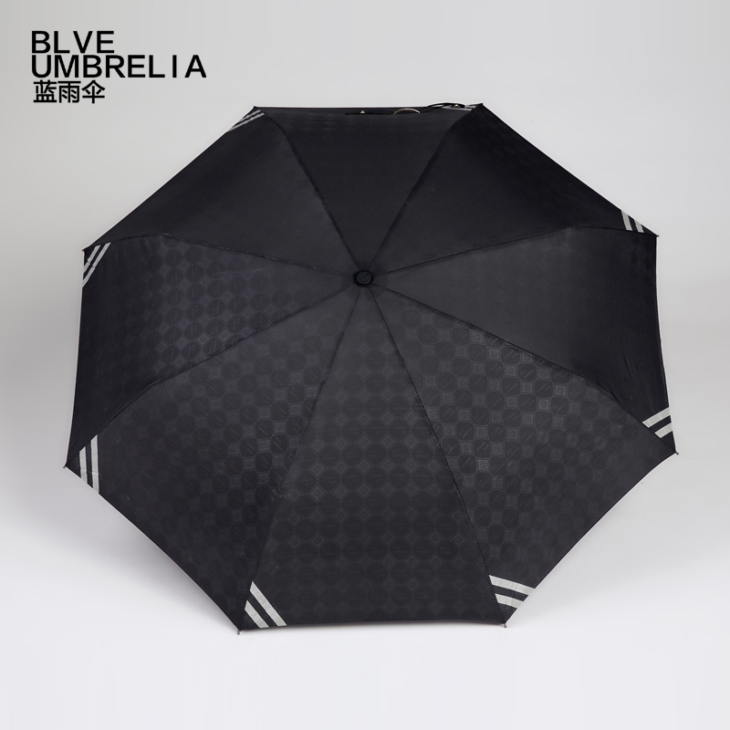 蓝雨伞 男士自动伞折叠伞自动开收雨伞创意个性伞时尚商务伞
