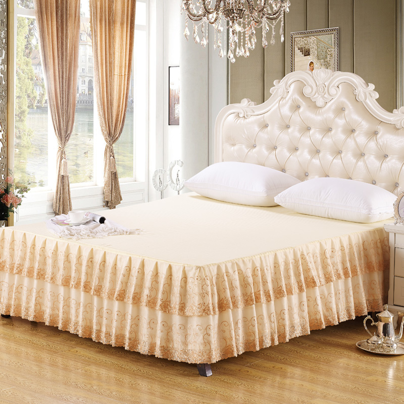 韩版公主蕾丝床裙床罩单件床盖席梦思床笠套1.5米/1.8米2M床