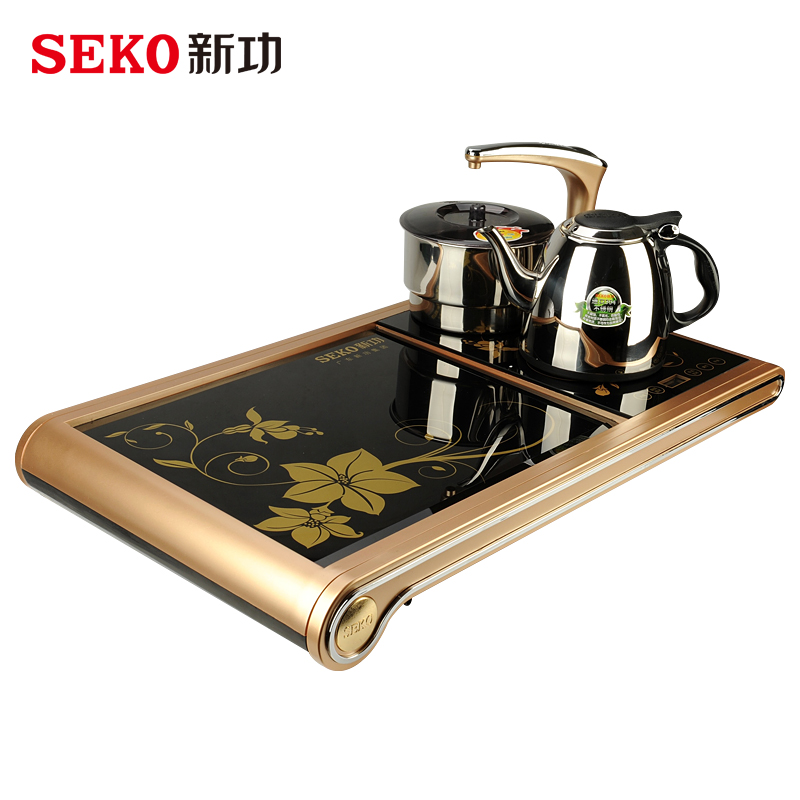 Seko/新功 F10-1电热茶盘套装 多功能一体组合茶盘茶具茶台包邮