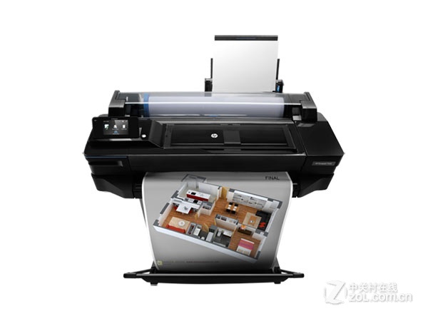 惠普HP DesignjetT120T520 24英寸A1大幅面打印机CAD绘图仪蓝图机