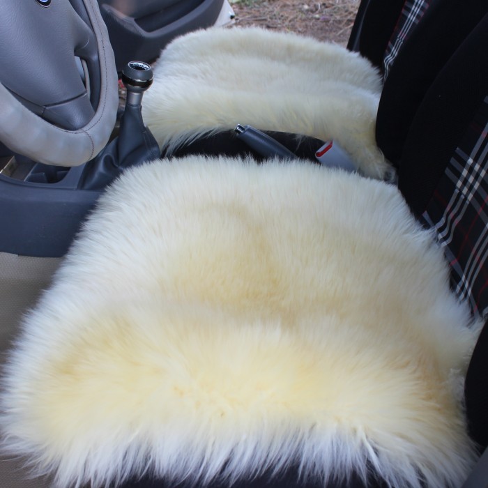 新款冬季坐垫汽车座垫羊毛坐垫无靠背皮毛一体长毛小方垫小三件套