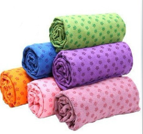 瑜伽垫铺巾硅胶瑜珈巾多色瑜伽毯瑜伽服配套愈加防滑毯