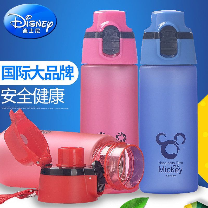迪士尼塑料杯 新款太空杯儿童水壶 可爱卡通直饮水杯大容量500ml