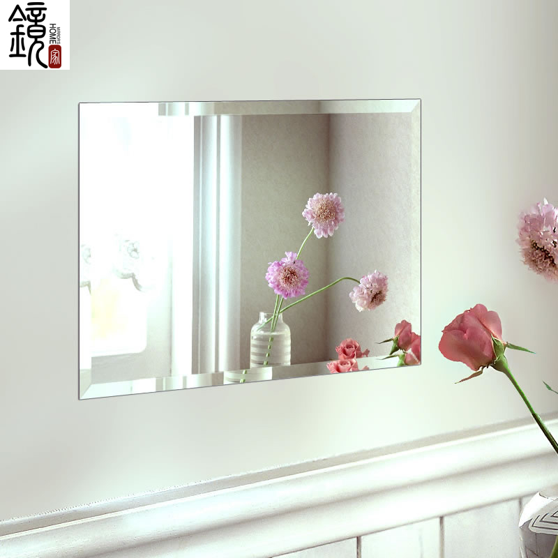 镜家欧式浴室镜无框卫浴镜防水壁挂卫生间镜子超清晰银镜特价包邮