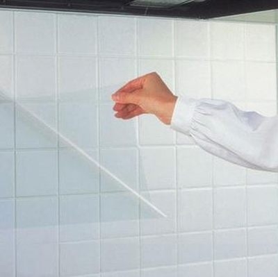 【4张】瓷砖贴墙贴油烟机灶台防油贴纸厨房壁纸透明隔油贴隔油板