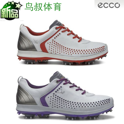 高尔夫鞋子 ECCO爱步 101713女士真皮球鞋 新款正品牛皮运动女鞋