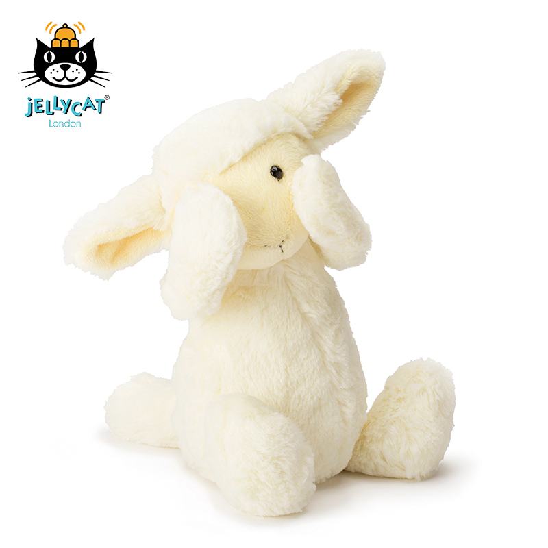 英国进口jellycat经典害羞系列害羞羊羔白色超柔软毛绒玩具公仔