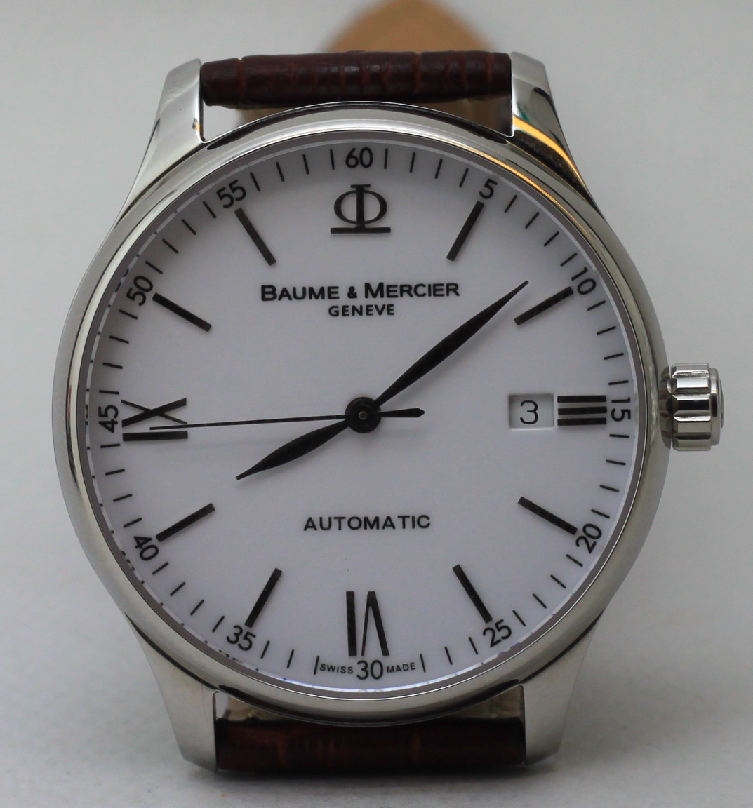 瑞士国际名表进口名士手表全钢牛皮带雕花机芯二旧手表