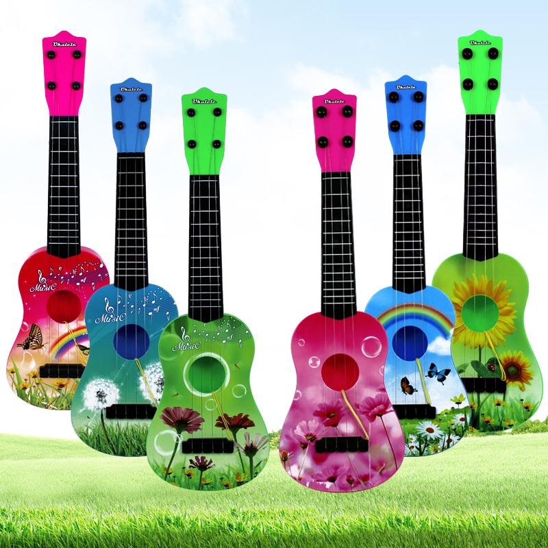 儿童玩具 吉他仿真迷你乐器吉他 可弹奏宝宝婴儿玩具启蒙吉他玩具
