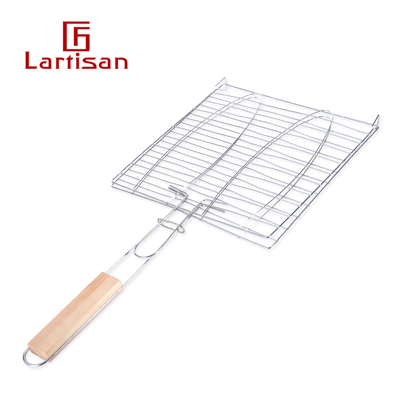 lartisan烧烤工具烧烤网夹烤鱼夹子烧烤夹子网烧烤配件