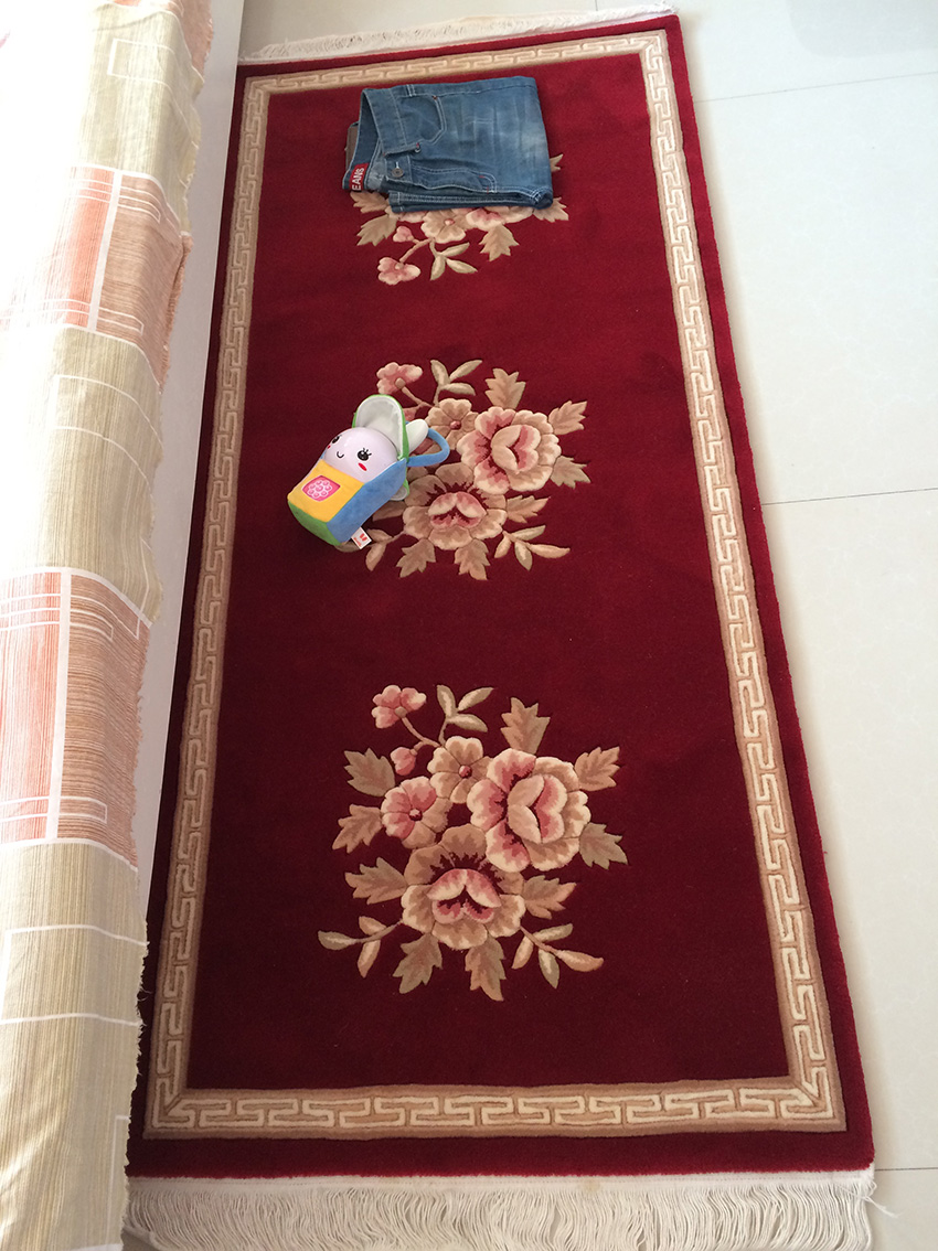 手工纯新西兰羊毛地毯床边毯床前毯欧式床前毯客厅地毯茶几毯
