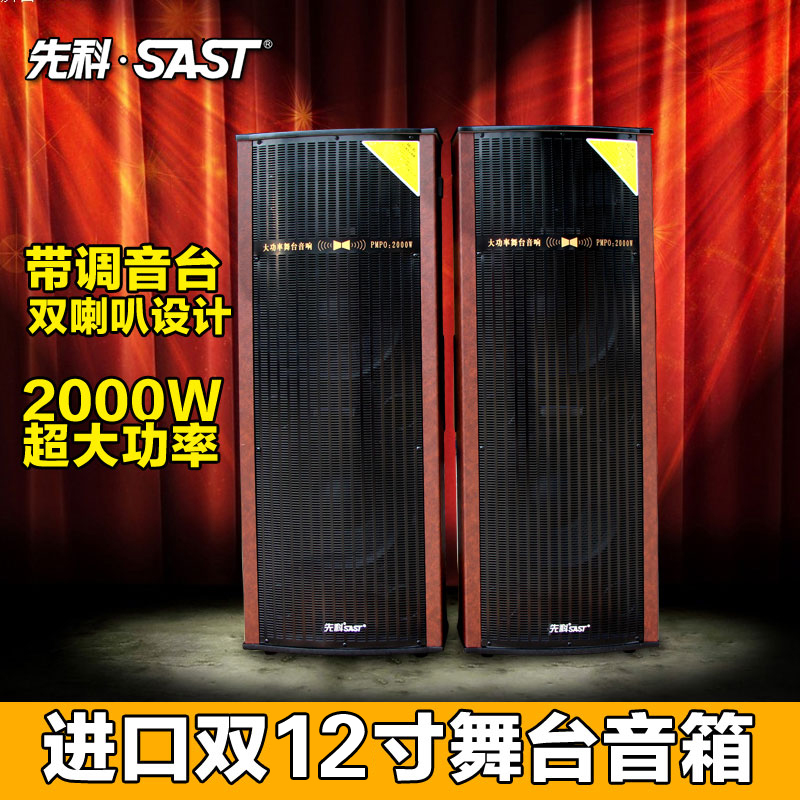SAST/先科 L-928对箱 双12寸演出音响 大功率 专业舞台音箱 室外