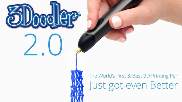 Kickstarter 3Doodler 2.0 更纖幼3D立體打印筆空中作画涂鸦笔