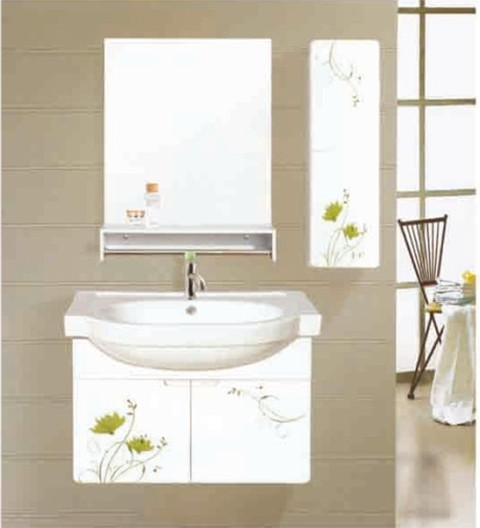 厂家直销60CM卫浴现代简易PVC浴室柜组合卫生间洗手盆促销卫浴柜
