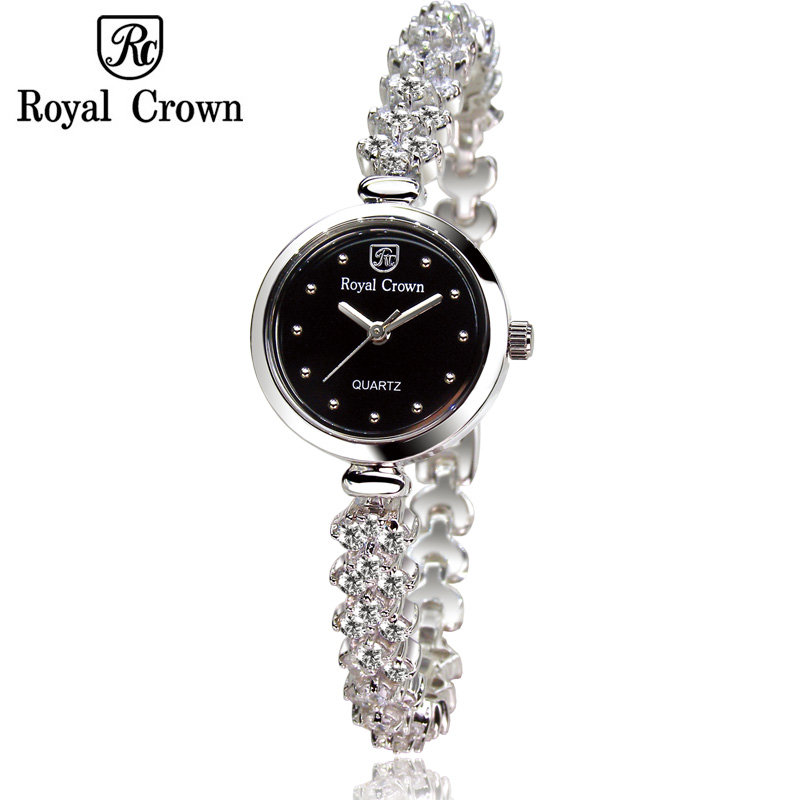 royalcrown专卖店萝亚克朗特价抢购珠宝表手链女表石英贝壳面2505
