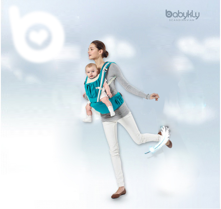 母婴用品初生婴儿宝宝韩国多功能三合一抱婴背带腰凳双肩前抱纯棉