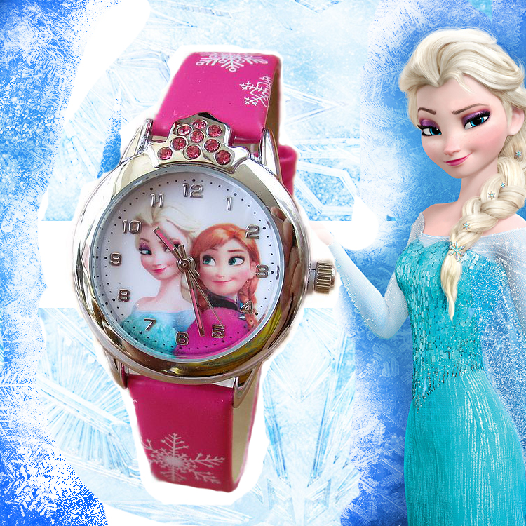 礼物品牌冰雪奇缘公主表儿童表小学生表女孩表卡通可爱小手表