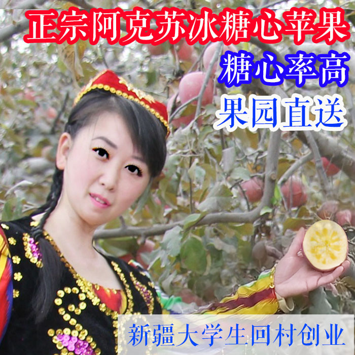 阿克苏果园直发  正宗冰糖心苹果  新疆特产新鲜水果超山东红富士