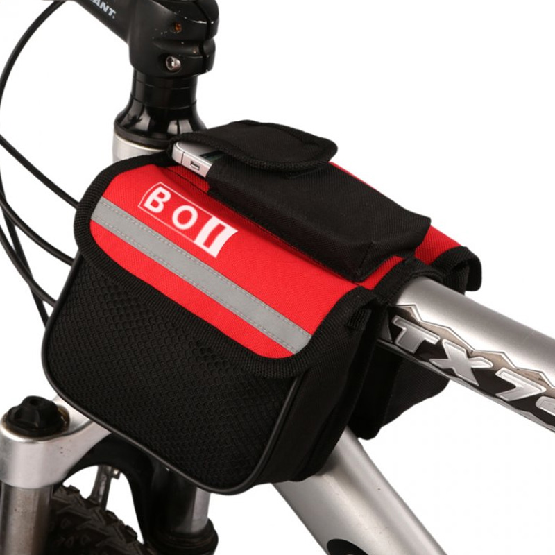 自行车包上管包马鞍包山地车前包 带手机袋 骑行单车装备配件装备
