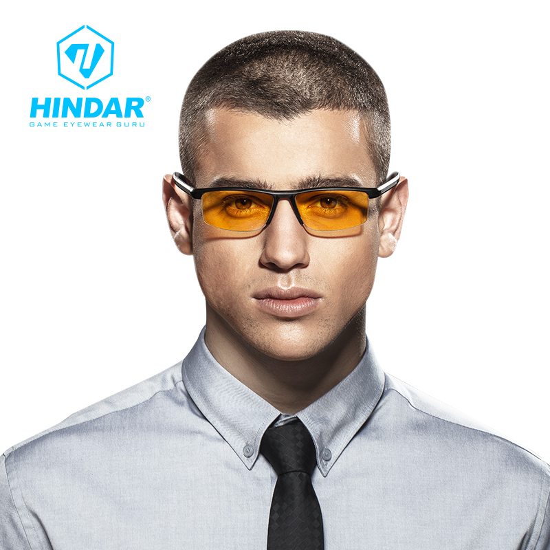 HINDAR半框防辐射近视眼镜男女  防蓝光护目镜电脑近视专用HGA208