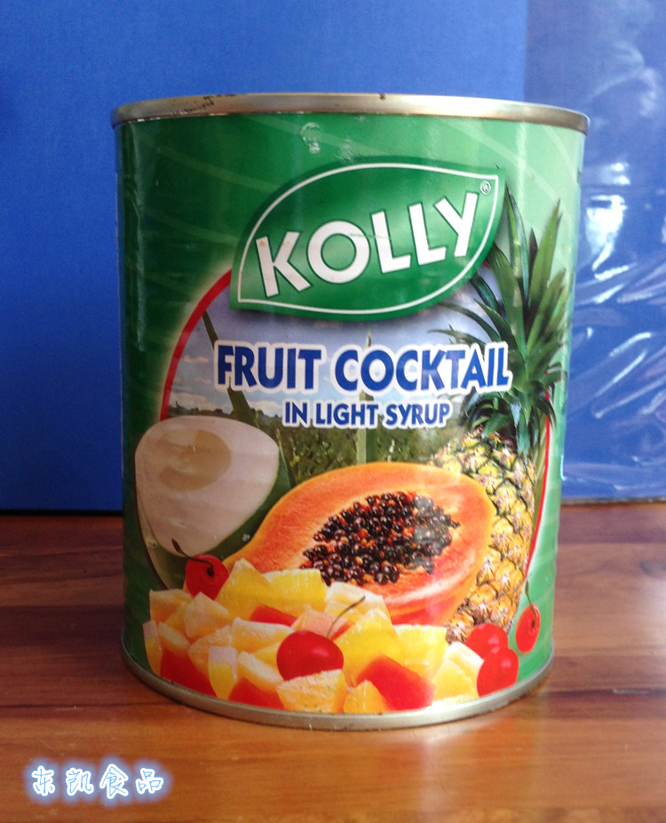 泰国原装进口  奥帝糖水热带杂果 850g 烘焙原料水果罐头