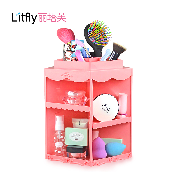 Litfly 360度旋转化妆品收纳盒