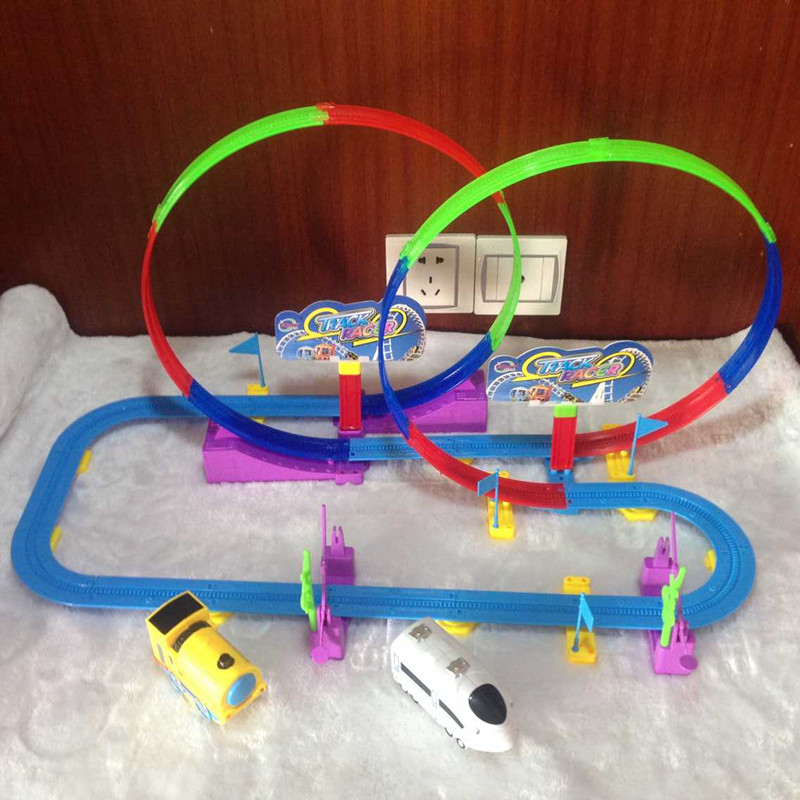 包邮 托马斯小火车套装 电动轨道益智拼装摩天轮轨道翻转儿童玩具